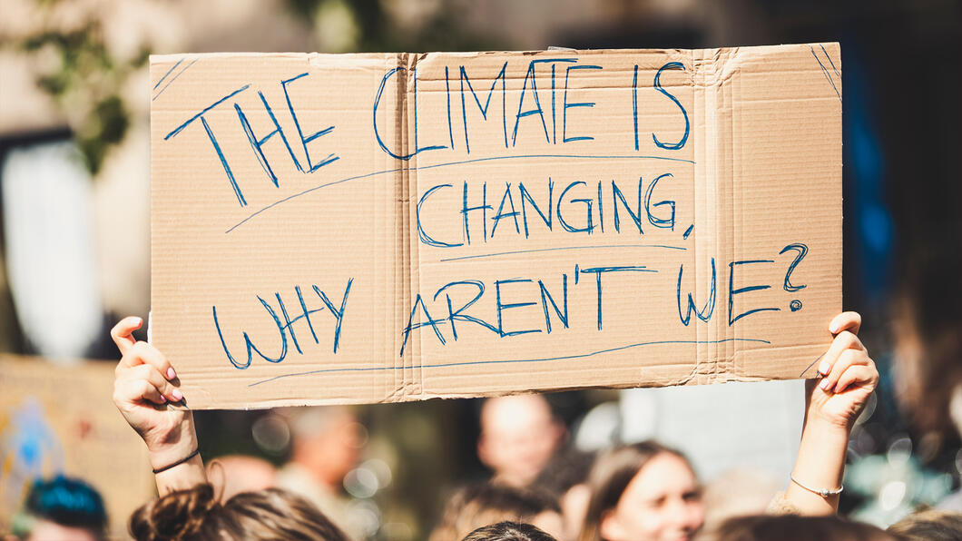 Protestbord Klimaat