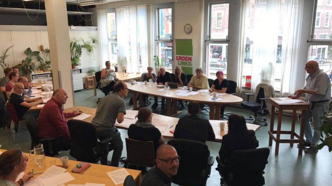 De raadssimulatie in volle gang Raadssimulatie