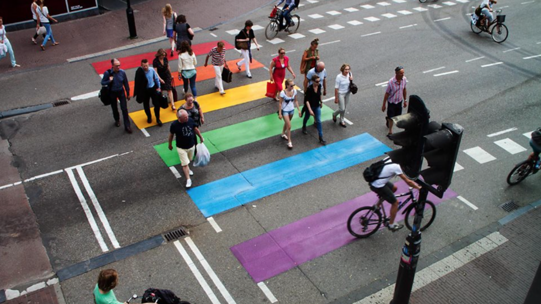 Regenboogzebrapad Regenboogzebrapad